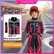 Car Racing Costume for Kids Boy Girl Career Day Career Guidance Jumpsuit School activities Halloween