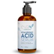 Eva Naturals Anti-Aging Hyaluronic Acid Serum For Face - Professional & Potent Hydrating Anti-Wrinkl