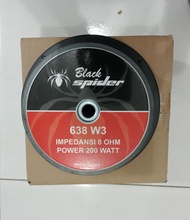 Speaker Komponen Black Spider 638 W3 Full Range Mid Bass Black Spider 6 Inch 638W3