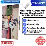 WESAPPA WS151 Mouse Pad XL Desk Mat 800x400x2mm Bigbear Dingdang Cat