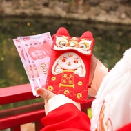 QINGXIP สร้างสรรค์และสร้างสรรค์ การ์ตูนลายการ์ตูน วันเกิดของสตรี สำหรับปีใหม่ ของขวัญสำหรับเด็ก Bao ซองจดหมายสีแดง ของตกแต่งงานปาร์ตี้ แพ็คเก็ตสีแดง กระเป๋าใส่เงิน
