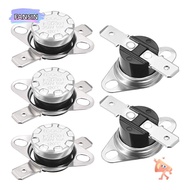 FANSIN1 5pcs Thermostat, Normally Closed N.C Adjust Temperature Switch, Portable KSD301 120°C/248°F Snap Disc Temperature Controller