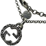 GUCCI/Gucci 互扣式 G 阿拉伯風格項鍊，925 純銀，7.2 克，50 厘米，女士款 [二手]