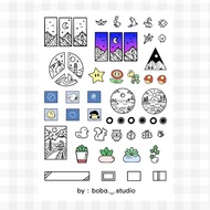 Doodle sticker sheet by boba._.studio