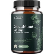 Nature Bound Glutathione Skin Whitening Pills Men & Women 30 Capsules Pure GSH Supplement 500 mg Nat