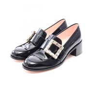 【二手】Roger Vivier 樂福鞋，Viv Ranger 款式，水鑽搭扣，漆皮，女款，全新未使用
