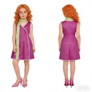 [Ready Stock] 2026 New Style Scooby-Doo Daphne COS Children's Clothing Purple Sleeveless Dress Role-