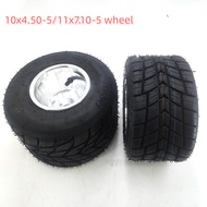 Go Kart Racing Rain Tires wheels DIY Karting Front 10x4.50-5 Rear 11x7.10-5 Road Vacuum Tyre With 5 
