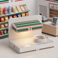 【K11】711 Miniature Model LED Sensor Light Convenience Store Fridge Magnet Magnetic Decor Atmosphere 