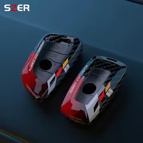 Carbon ABS Car Remote Key Case Cover Shell Fob For BMW F10 F20 F30 G20 G30 F15 F16 G01 G02 G05 G07 X