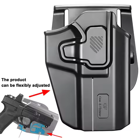 OWB Polymer Universal Holster,Fit G17,G19,M&P9,P320,TG3,TH9,GX4,APX,CZ75,CZP10C,Masada,and Other Mor