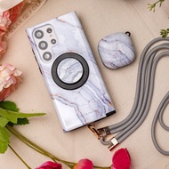 雲石紋 Samsung  S26 S25 S24 Note20 MagSafe 客製化手機殼