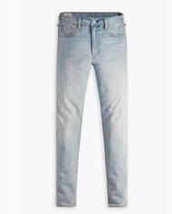【高價版29-38腰】美國LEVI S 512上寬下窄低腰修身窄管牛仔褲 水洗藍刷白 彈性布料男款