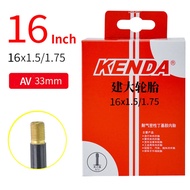 KENDA 16x1.25/1.5 16x1.5/1.75 16x1.75/2.125 Schrader Presta Valve Bicycle Tire Inner Tube Butyl Rubb