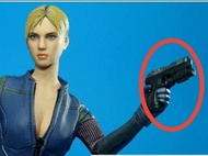 原裝hot toys vgm013 手槍 gun 熗 （不具任何發射功能，縮小模型） 正貨 1/6 1:6 figure 12吋 12 inch 12 寸 jill 吉爾 bio hazard res