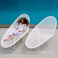Lazy Reclining Chair Beach Swimming Pool Leisure Bed Courtyard Combination Coffee Table Rattan Recli