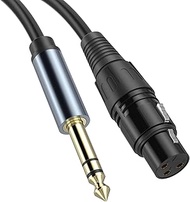 ZIWAI XLR to 6.35mm (1/4 Inch) TRS Cable Female to Male (1/4 to XLR Cable, XLR to 1/4 Cable, XLR to