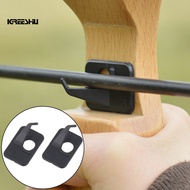 Pe Material Arrow Rest Left Hand Arrow Rest Self-adhesive Black Arrow Rest for Recurve Bow Hunting and Targeting Accessory 2pcs