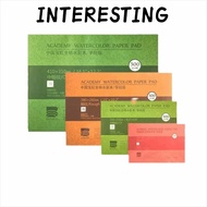 INTERESTING Watercolor Paper Block, 20 Sheets 300g Watercolor Sketchbook, 32K 16K 8K 100% Cotton Art