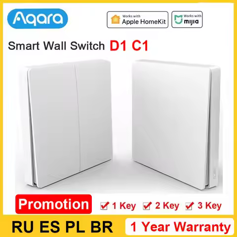 Aqara Smart Switch D1 Zigbee Connection Remote Control Voice Control With Single Fire Zero Fire Thre