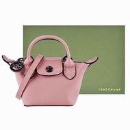 Longchamp MINI 小羊皮短把斜背水餃包（超迷你）