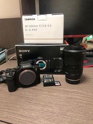 (超平)(全套) Sony a7ii + Tamron 28-200mm大光圈天涯鏡 + Benro 專業腳架 + sony 原廠相機袋