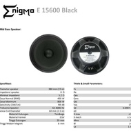 Speaker 15 inch Enigma E 15600 black