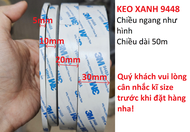 Cuộn Băng Keo 2 Mặt 3M Siêu Dính (Mã 9080 - 9448) - Keo Dán Linh Kiện Hộp Đèn