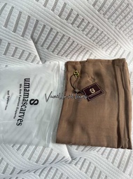 UMAMA SCARF HIJAB VOAL TRYSPAN LASERCUT LOGO S POUCH PARIS PREMIUM ORIUMAMA SCARF BEST SELLER