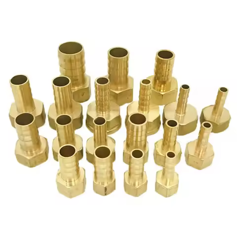 M16 M18 M20 M22 Metric Female-Fit Hose Barbed I.D 4/6/8/10/12mm Hex Brass Fitting Adapter Connector 