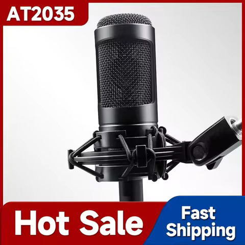 AT2035 Microphone for Audio Professional Studio Recording Condenser Microphone Guangdong Noise Cance