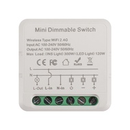 1 PCS Tuya WiFi Smart Dimmers Switch Module Smart Dimmer Switch Supports 2 Way Control Work with for