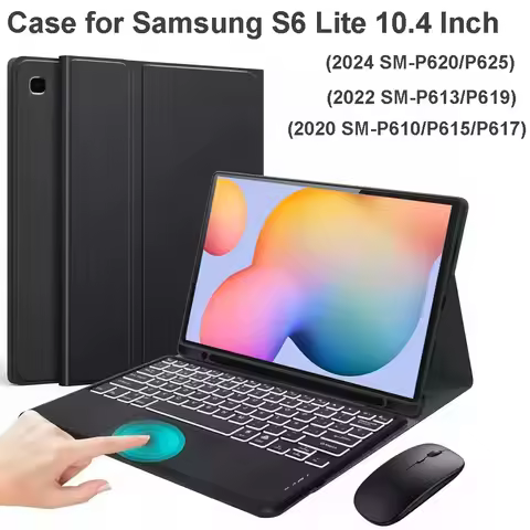 Case for Samsung Tab S6 lite 10.4 Inch,Bluetooth Keyboard cover for Galaxy Tab S6 lite SM-P620/P625/