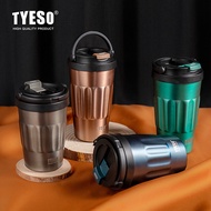 100% Original TYESO Tumbler Stainless Steel Coffee Mug Insulated Vacuum Cup Water Bottle 400ml 500ml