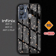 GRAND88 - HARDCASE 2D GLOSSY FLOWER CASING hp infinix hot 12 HOT 12i HOT 12 PLAY SMART 6 SMART 5 HOT