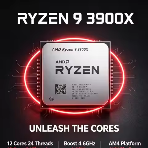 AMD Ryzen 9 3900X Computer Processor R9 3900X 3.8GHz 12 Core Desktop CPU For Professional Rendering