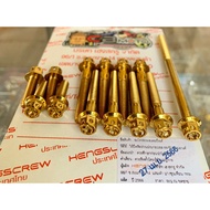 ♞,♘HENG Crankcase Bolt For Mio I 125/M3 MSI 125 & Mio Gear CNC TITANIUM