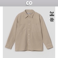 [GENUINE] 8seconds long-sleeved shirt, khaki material with snap pocket - Beige color