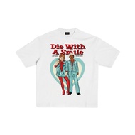 [ada stok] DIE WITH A SMILE LADY GAGA Gaga Tour Merchandise Baju-T Lengan Pendek Konsert