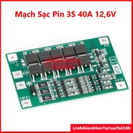 Balanced 3S 40A 12,6V Battery Charger Circuit - Battery Protection