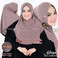 HIJAB BERGO ALISYA LASER PAD SABIT JERSEY KNIT ORIGINAL DAURA GAMA