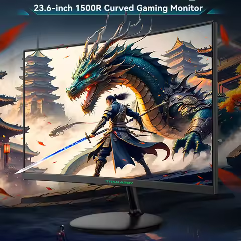 TITAN AMRY 23.6 inch 180Hz 1ms 1500R curved screen gaming esports full HD 1080P compatible 144Hz com