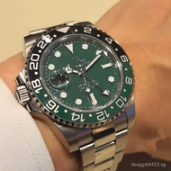 Original Brand New Left-Handed GMT Fully Automatic Mechanical Watch Green Water Ghost GMT Men's Watc