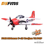 FMS 800MM T-28 Trojan V2 PNP rc model plane airplane propeller remote control beginner trainer