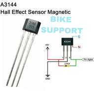 Transistor Hall Sensor Dinamo A3144 A 3144 - Effect Magnet A3144E OH3144E - SPAREPART SEPEDA LISTRIK