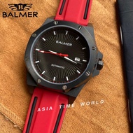 BALMER | 9191G BK-49 Red Rubber Strap Automatic Men Watch Limited Edition [S.N 125/999] 1 Year Inter