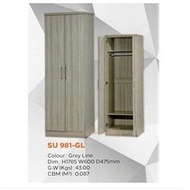 JFH SU 981- 2 Door Wardrobe Solid Board