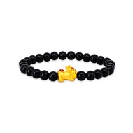 SK Jewellery Enamel Baby Pixiu 999 Pure Gold Bracelet