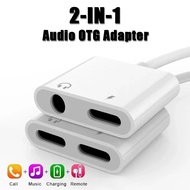 L to 3.5mm Headphone Jack & Charging Adapter 2-in-1 for iPhone 14 13