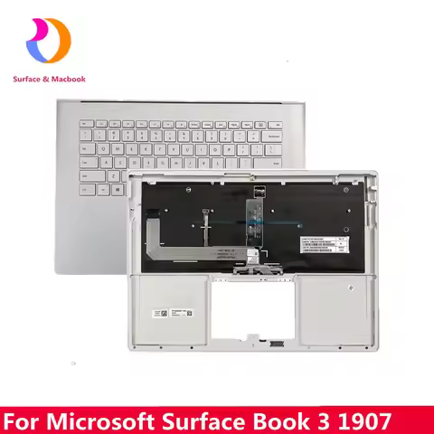 Original for Microsoft Surface Book 3 1907 Topcase Keyboard Palm C Case with Backlight 15 Inch US La